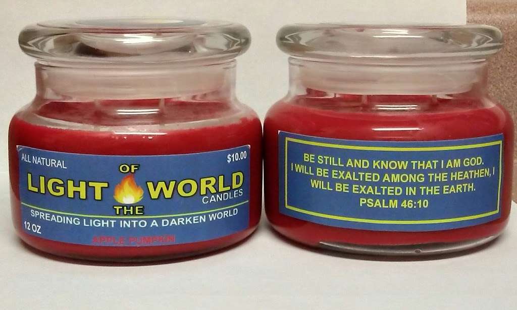 Light of the World Candles | 1799 North, County Rd 19A Apartment M4, Eustis, FL 32726, USA | Phone: (352) 360-5969