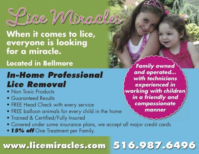 Lice Miracles | 2137 Kenwood Pl, Bellmore, NY 11710, USA | Phone: (516) 987-6496