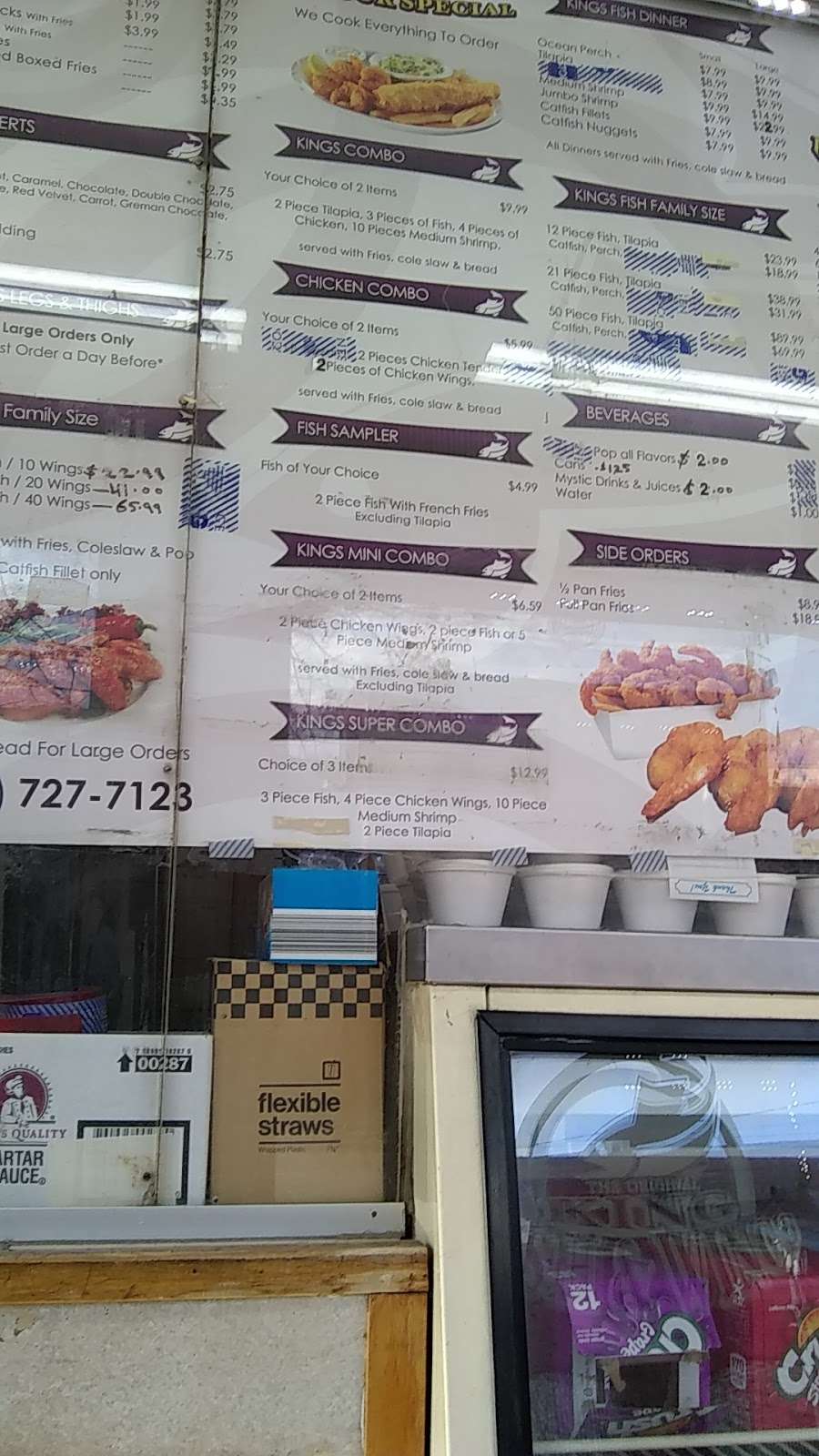 King Fish & Wings | 703 E Jackson St, Joliet, IL 60432, USA | Phone: (815) 727-7123