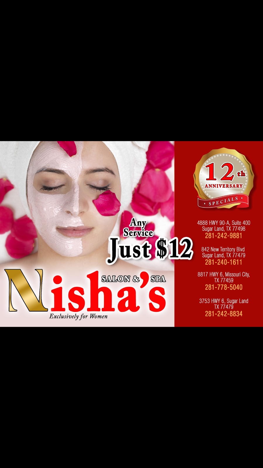 Nishas Salons & Spa | 5842 New Territory Blvd, Sugar Land, TX 77479 | Phone: (281) 240-1611