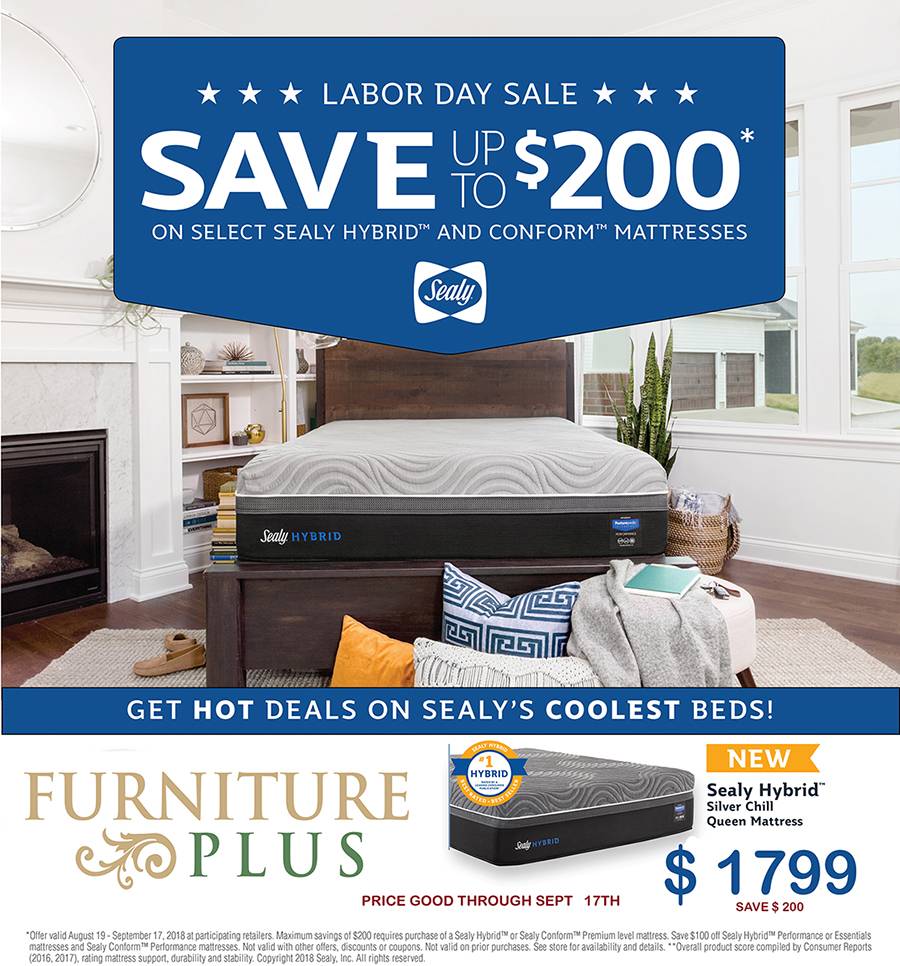 Furniture Plus Sealy Mattress Showroom | 1423 E University Dr, Mesa, AZ 85203, USA | Phone: (480) 898-3124