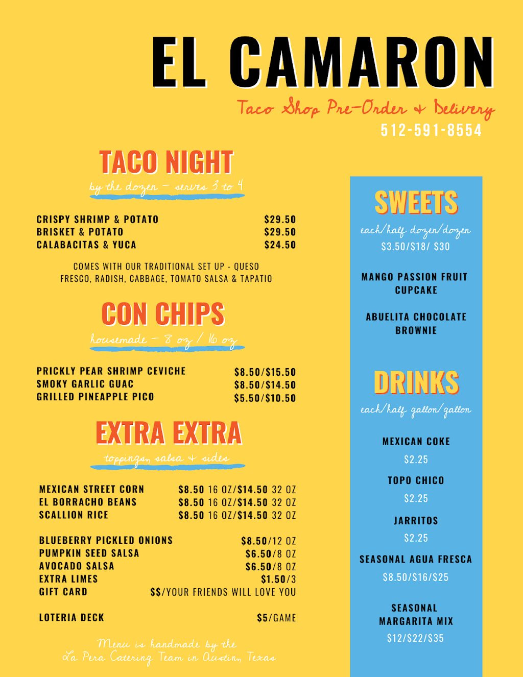 El Camaron Taco Delivery | 502 Thompson Ln, Austin, TX 78721, USA | Phone: (512) 591-8554