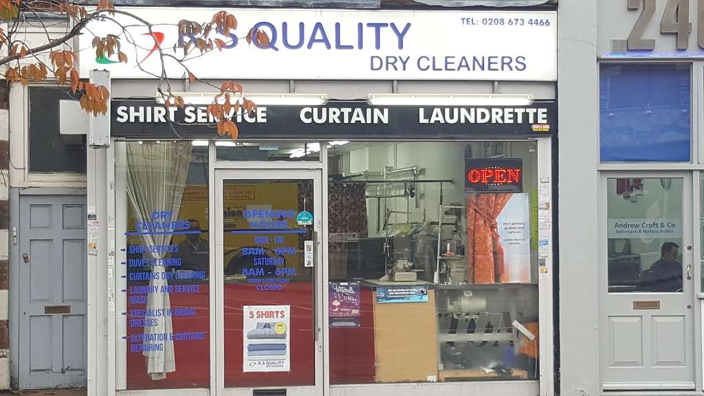 R.S Quality Drycleaners (old Du Cane Dry Cleaners) | 242 Balham High Rd, London SW17 7AW, UK | Phone: 020 8673 4466