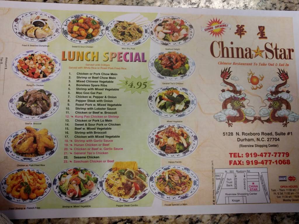 China Star | 5128 N Roxboro St #1, Durham, NC 27704, USA | Phone: (919) 477-1068