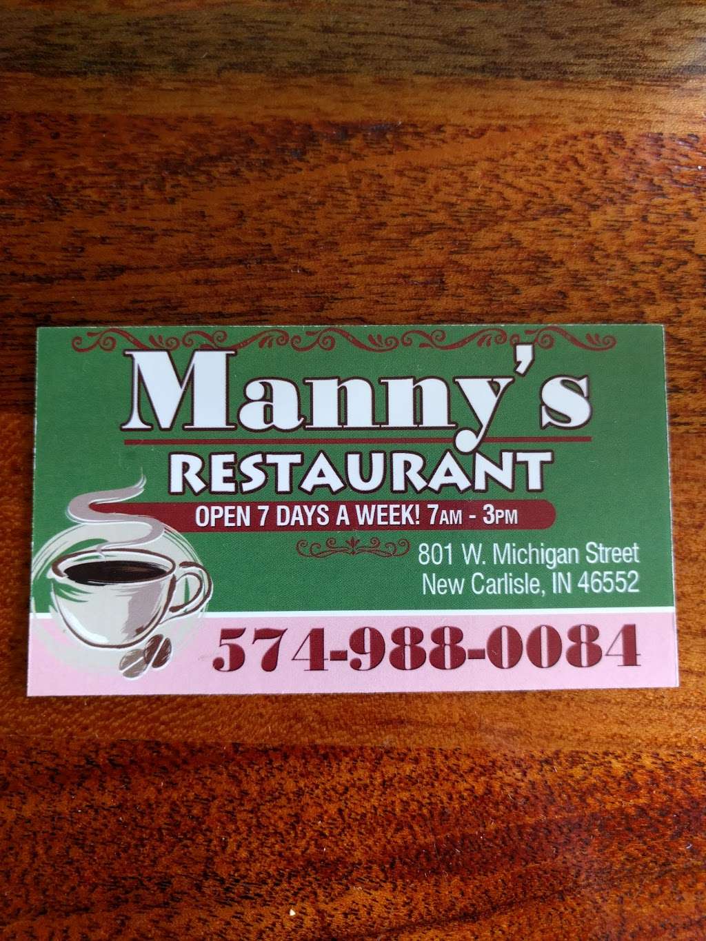 Mannys Restaurant | 801 W Michigan St, New Carlisle, IN 46552, USA | Phone: (574) 988-0084