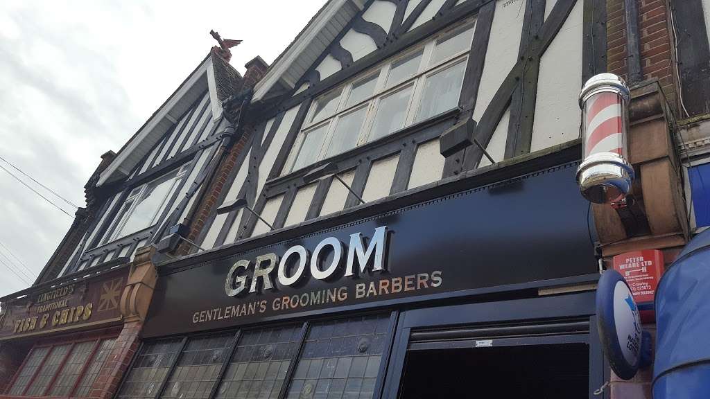 Groom Gentlemans Grooming Barbers | 2 New Buildings, Newchapel Road, Lingfield RH7 6BA, UK | Phone: 01342 832211
