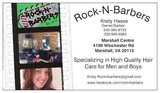 Rock N Barbers | 4199 Winchester Rd, Marshall, VA 20115, USA | Phone: (540) 364-8133