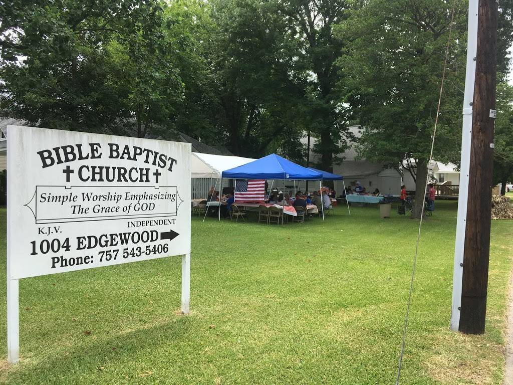 Bible Baptist Church | 1004 Edgewood Ave, Chesapeake, VA 23324, USA | Phone: (757) 543-5406