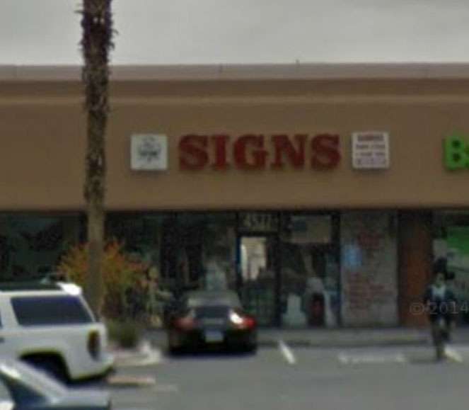 The Sign Shop | 4577 W Flamingo Rd, Las Vegas, NV 89103, USA | Phone: (702) 247-9898