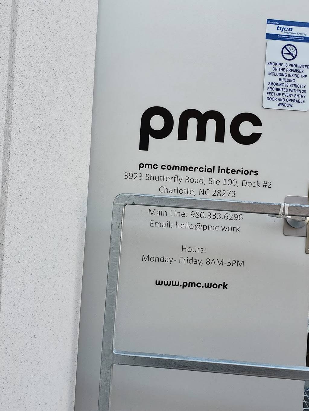 PMC Commercial Interiors Warehouse | 3923 Shutterfly Rd, Charlotte, NC 28273, USA | Phone: (980) 333-6296