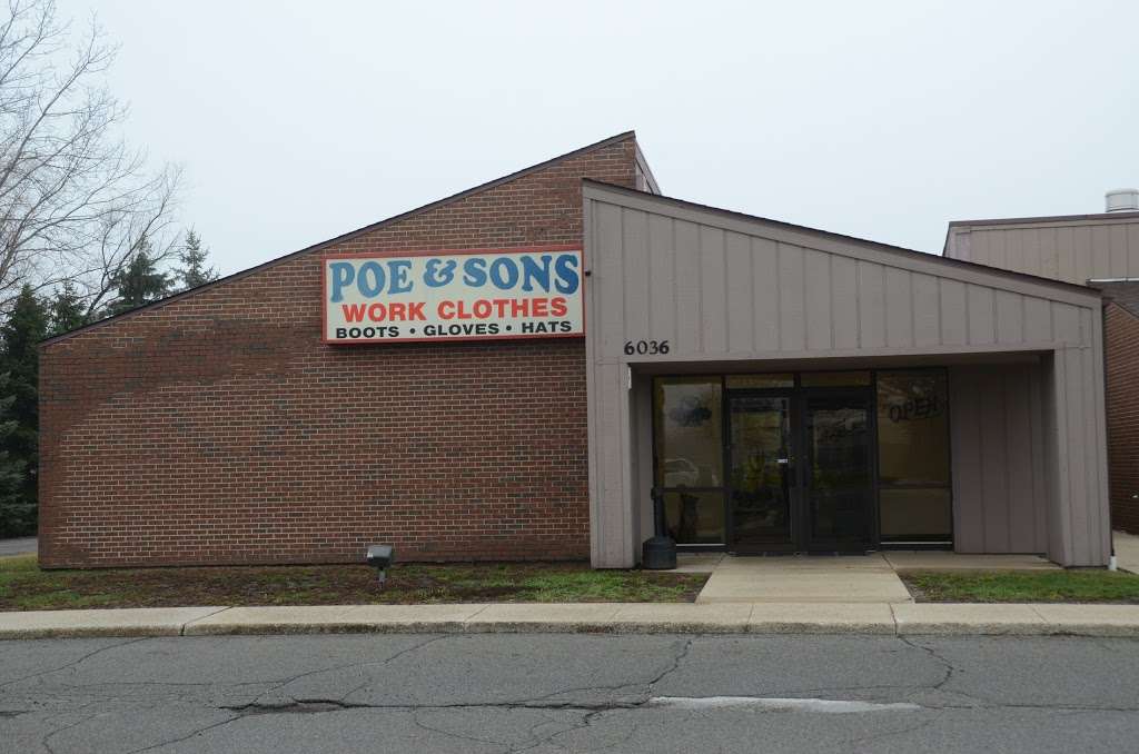 Poe & Sons Work Clothes | 6036 Lute Rd, Portage, IN 46368, USA | Phone: (219) 763-2543