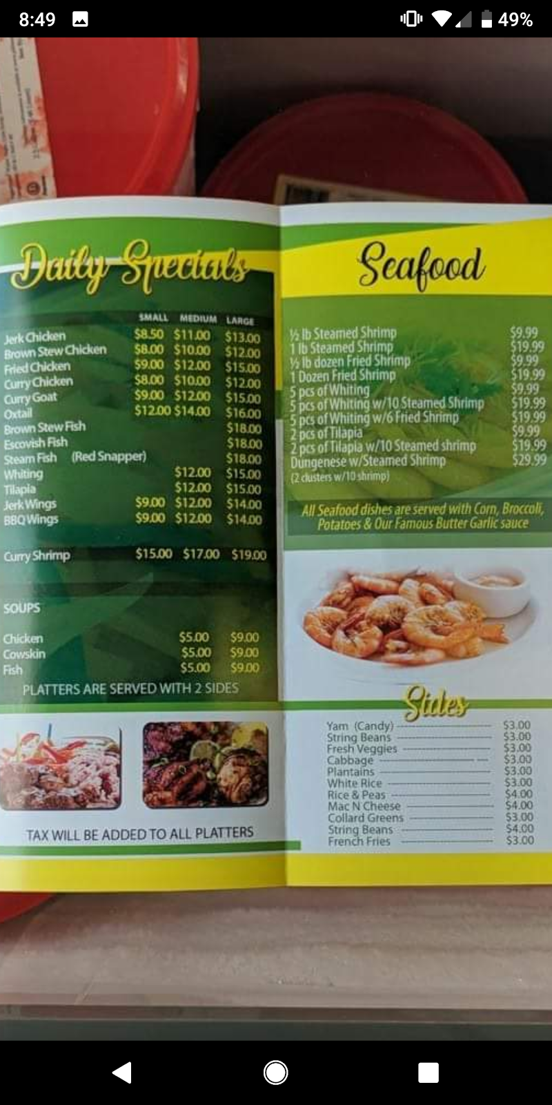 Shanas Carribean Cafe | 337 W Main St, Millville, NJ 08332, USA | Phone: (856) 825-8241