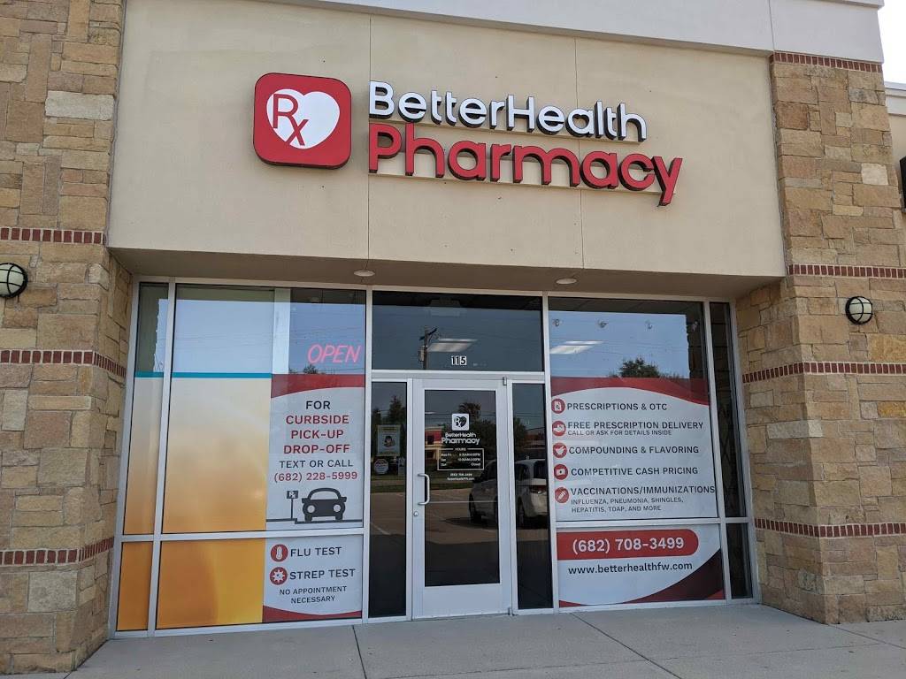 Better Health Pharmacy | 8615 S Hulen St #115, Fort Worth, TX 76123, USA | Phone: (682) 708-3499