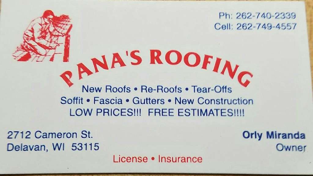 Panas Roofing and Siding | 2712 Cameron St, Delavan, WI 53115, USA | Phone: (262) 749-4557