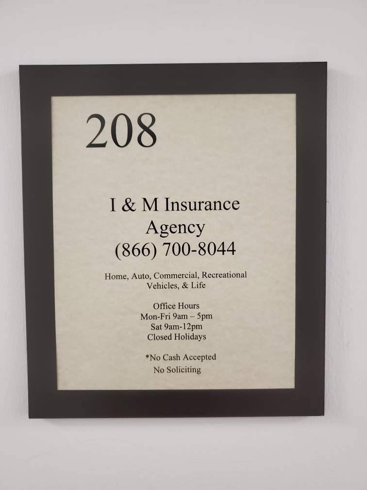 I & M Insurance Agency | 16903 Red Oak Dr Suite 208, Houston, TX 77090, USA | Phone: (866) 700-8044