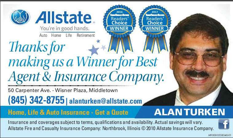 Alan Turken: Allstate Insurance | 50 Carpenter Ave, Middletown, NY 10940 | Phone: (845) 342-8755