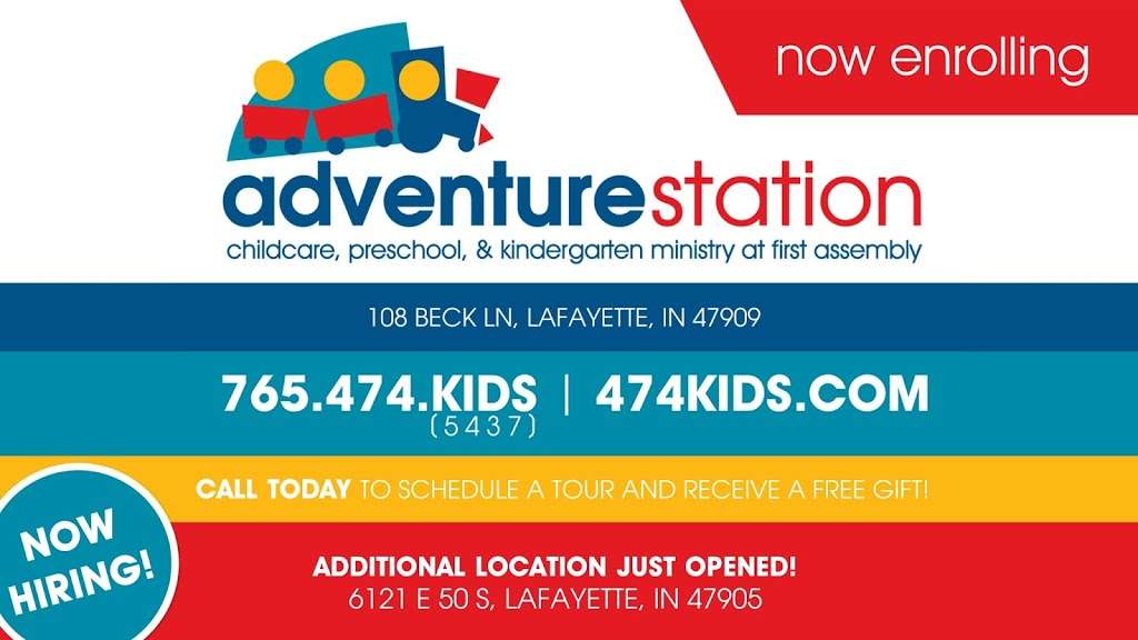 Adventure Station Childcare Ministry East | 6121 E 50 S, Lafayette, IN 47905, USA | Phone: (765) 414-5858