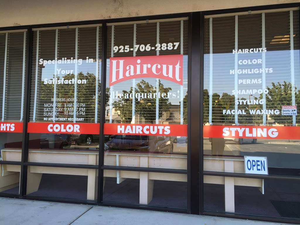 Haircut Headquarters | 2725 Hillcrest Ave, Antioch, CA 94531, USA | Phone: (925) 706-2887