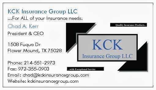 KCK Insurance Group | 1508 Fuqua Dr, Flower Mound, TX 75028, USA | Phone: (214) 551-2973
