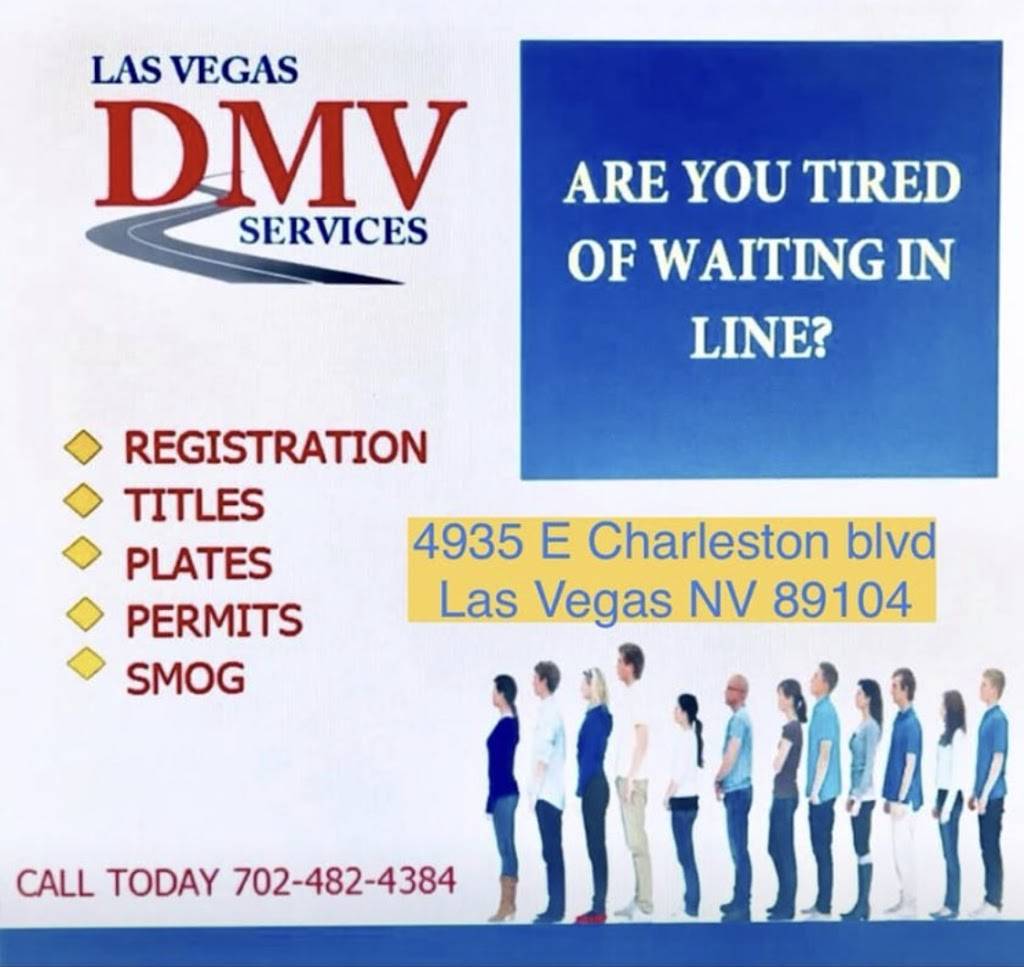 Las Vegas DMV Services | 4935 E Charleston Blvd, Las Vegas, NV 89104, USA | Phone: (702) 444-7980