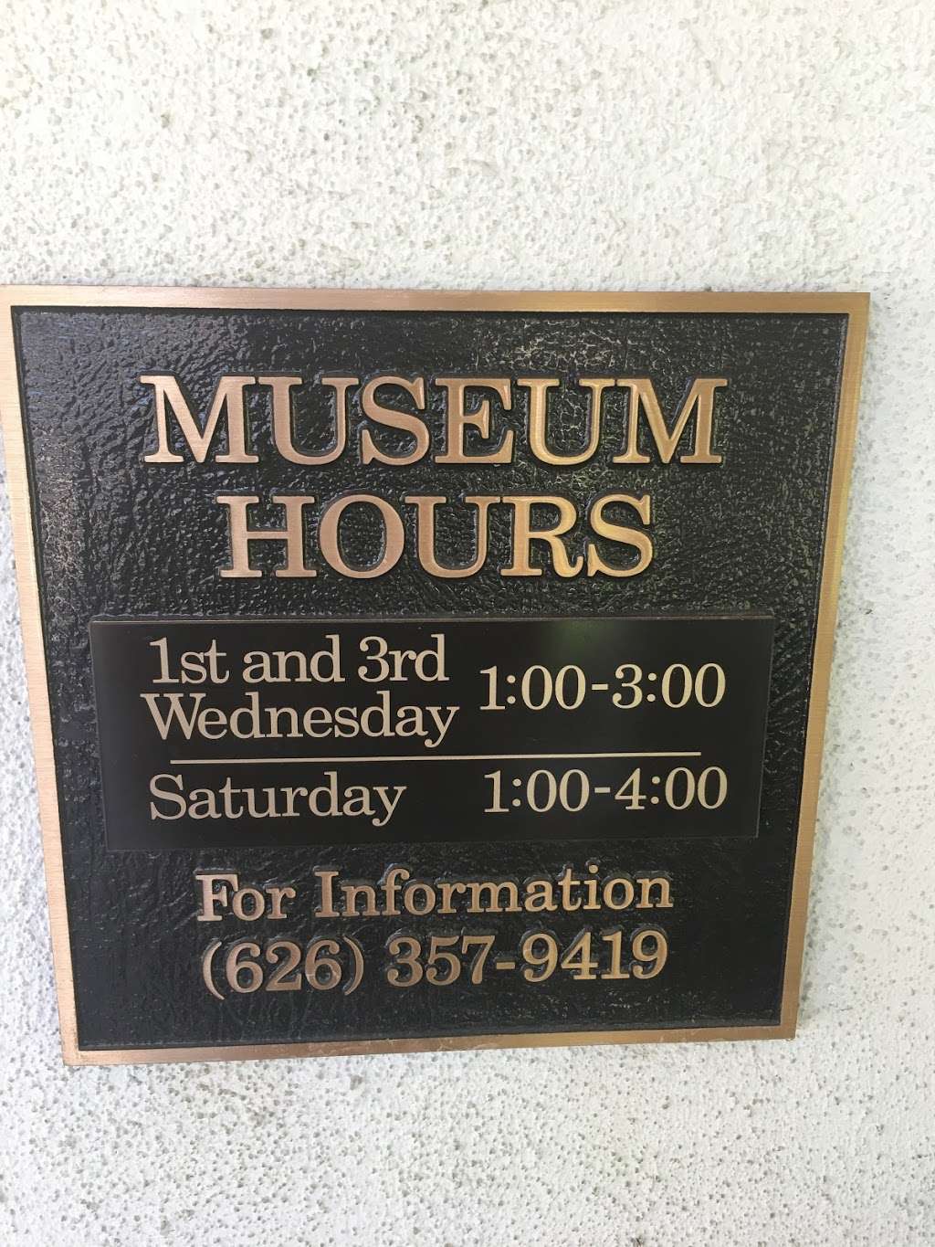 Duarte Historical Museum | 777 Encanto Pkwy, Duarte, CA 91010 | Phone: (626) 357-9419