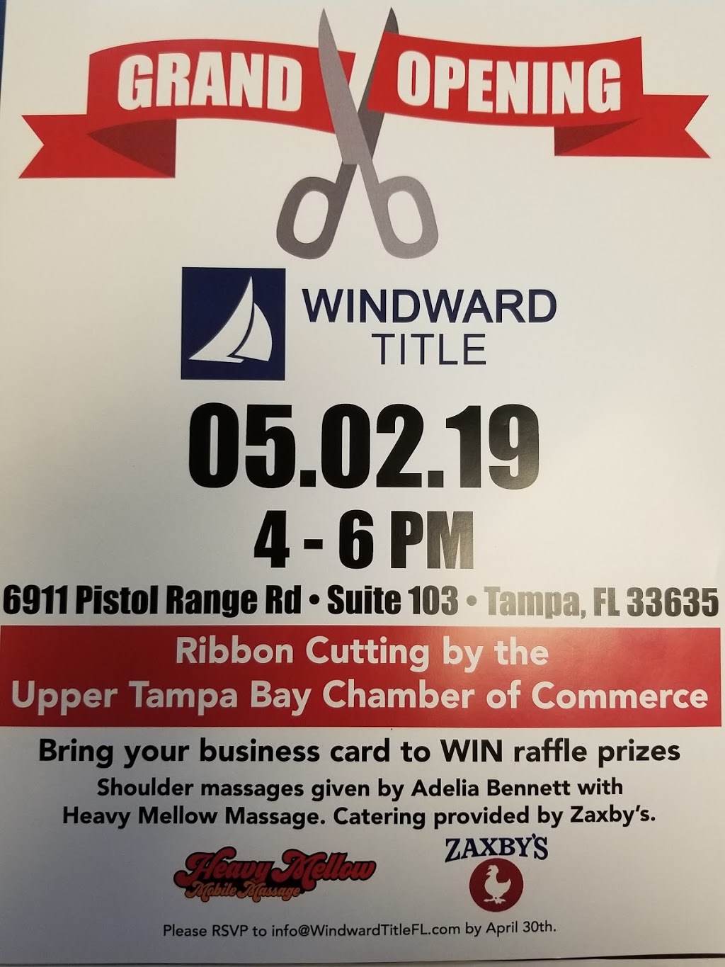 Windward Title | 6911 Pistol Range Rd #103, Tampa, FL 33635, USA | Phone: (813) 336-4699