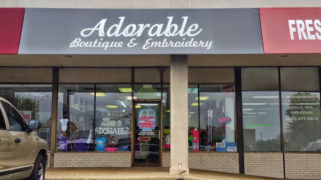 Adorable Boutique & Embroidery | 5800 Camp Bowie Blvd #1222, Fort Worth, TX 76107, USA | Phone: (817) 841-8537