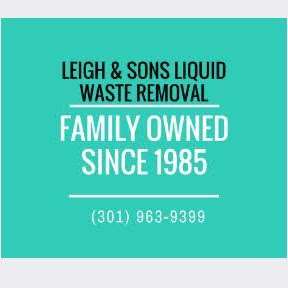 Leigh & Sons Liquid Waste Removal | 15619 Norman Dr, North Potomac, MD 20878, USA | Phone: (301) 963-9399