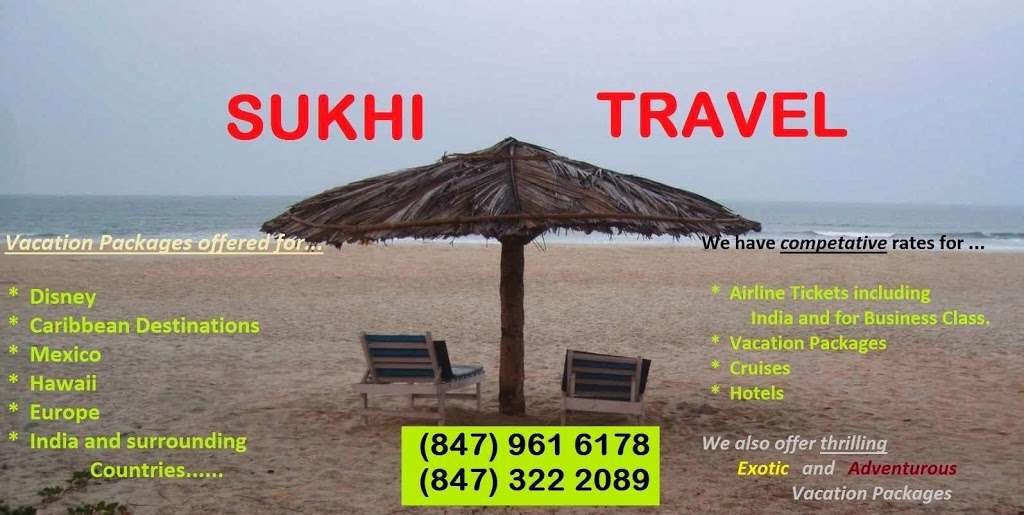 Sukhi Travel | 5512 Savoy Dr, Lake in the Hills, IL 60156 | Phone: (847) 961-6178