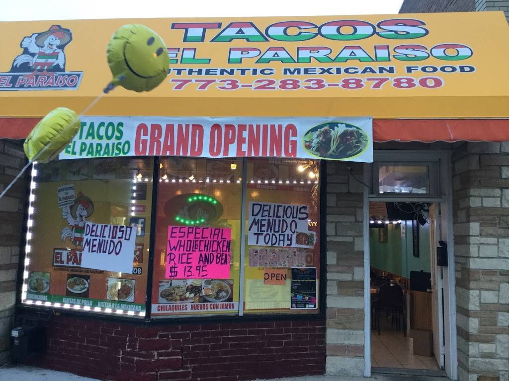 Tacos El Paraiso | 3225 N Harlem Ave, Chicago, IL 60634, USA | Phone: (773) 283-8780