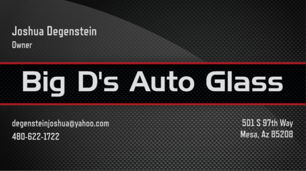 Big Ds Auto Glass | 501 S 97th Way, Mesa, AZ 85208, USA | Phone: (480) 622-1722