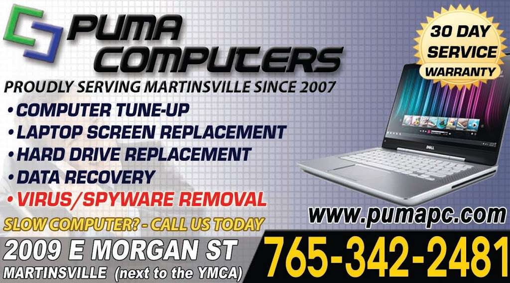 Puma Computers | 2009 E Morgan St, Martinsville, IN 46151, USA | Phone: (765) 342-2481