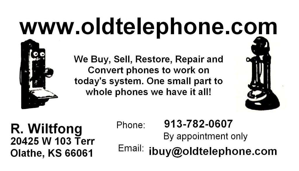 Oldtelephone.com | 20425 W 103rd Terrace, Olathe, KS 66061 | Phone: (913) 424-8848