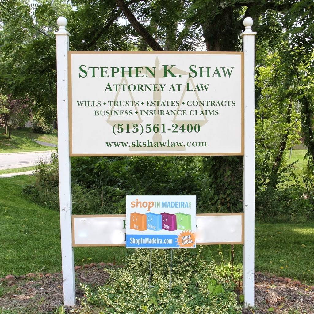 Stephen K. Shaw Law, LLC | 7010 Miami Ave, Madeira, OH 45243 | Phone: (513) 561-2400