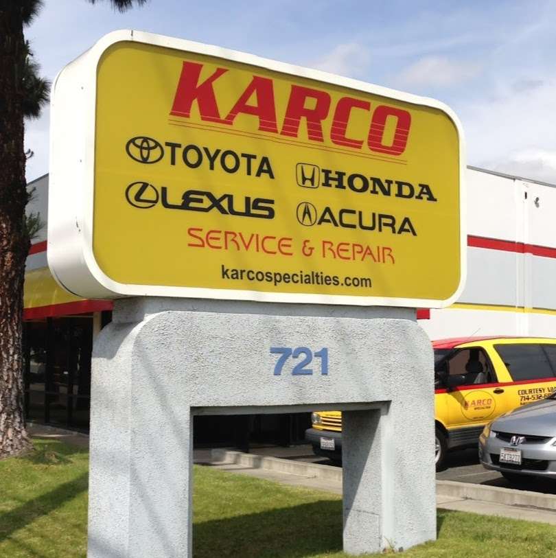 Karco Specialties | 721 N Batavia St, Orange, CA 92868, USA | Phone: (714) 532-6893