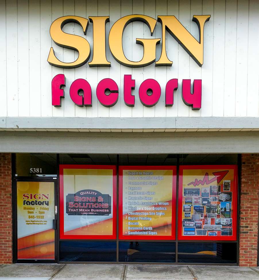 Sign Factory | 5381 E 82nd St, Indianapolis, IN 46250 | Phone: (317) 845-1932