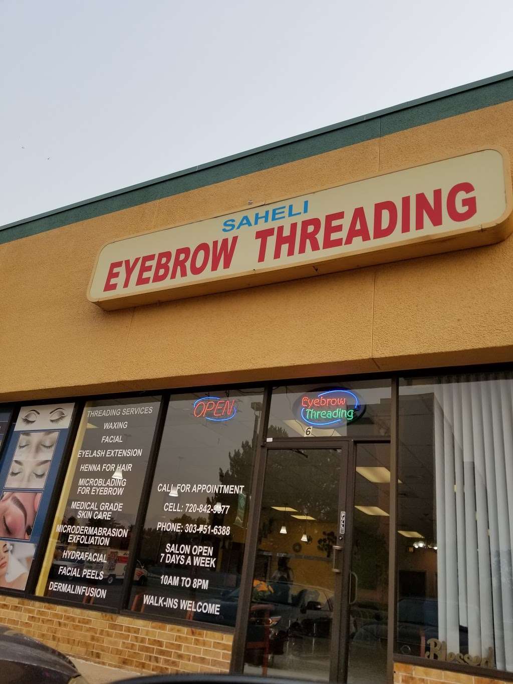 Saheli Eyebrow Threading Beauty Salon. | 10890 E Dartmouth Ave #6, Denver, CO 80014, USA | Phone: (720) 842-9677