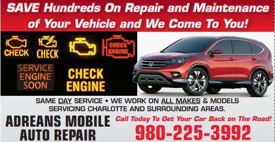 Adreans Mobile Auto Repair | 2500 Cross Point Cir, Matthews, NC 28105, USA | Phone: (980) 225-3992