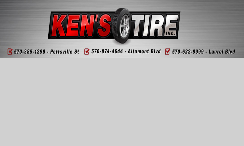 Kens Tire Co | 1420 Laurel Blvd, Pottsville, PA 17901, USA | Phone: (570) 622-8999