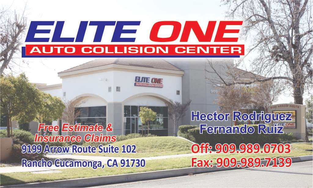 Elite One Auto Collision Center | 9199 Arrow Route, Rancho Cucamonga, CA 91730 | Phone: (909) 989-0703