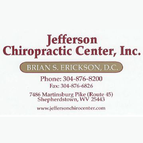 Jefferson Chiropractic Center, Inc | 7486 Martinsburg Pike, Shepherdstown, WV 25443, USA | Phone: (304) 876-8200