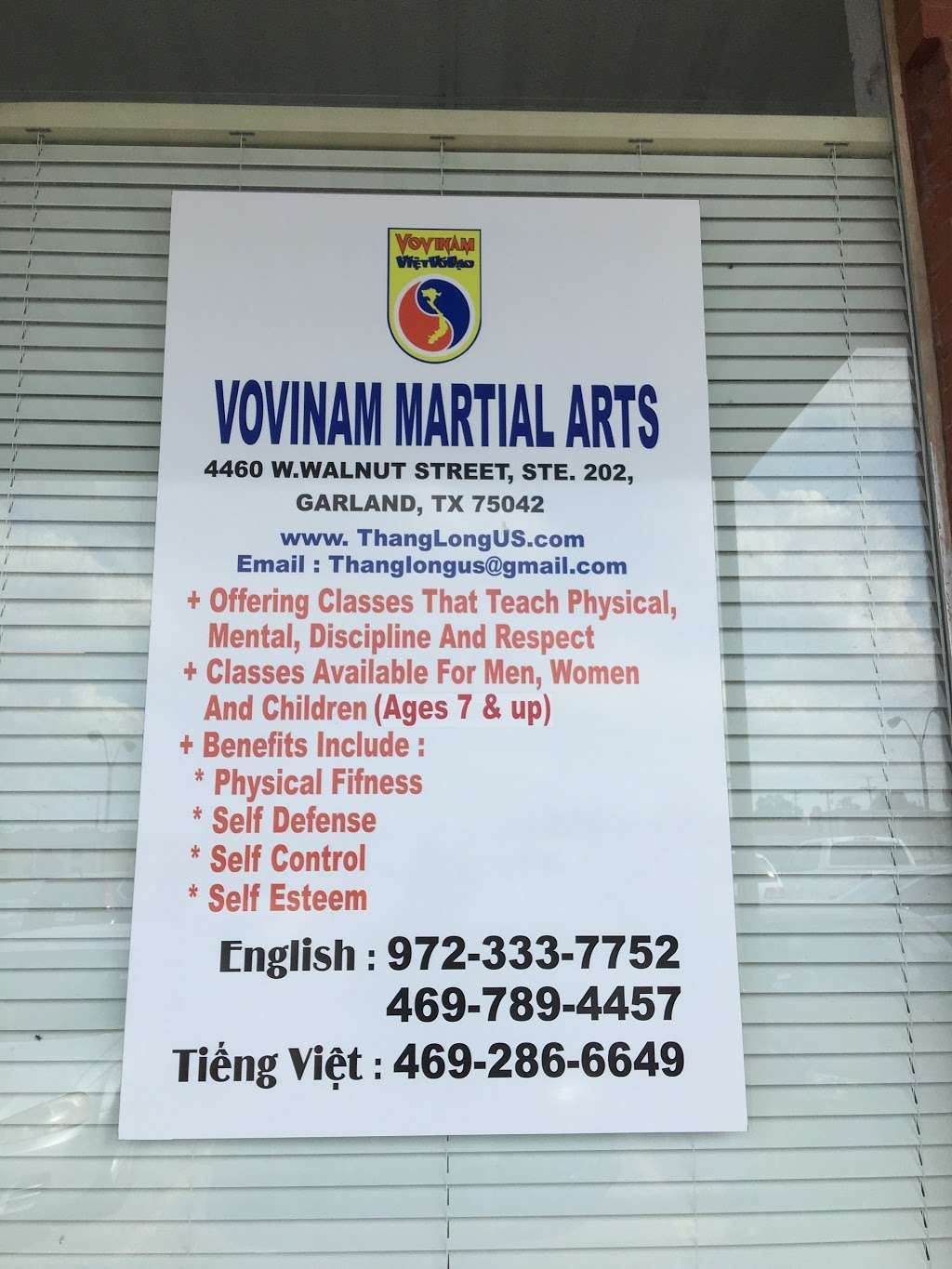 Vovinam Vietnamese Martial Arts | 4460 W Walnut St #202, Garland, TX 75042, USA | Phone: (469) 286-6649