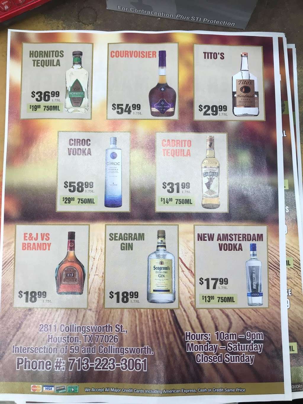 Sams Liquor | 2811 Collingsworth St, Houston, TX 77026 | Phone: (832) 212-3627