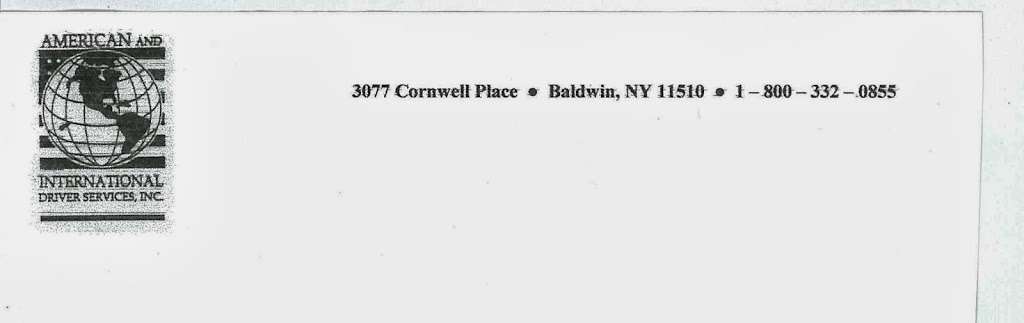 American International Driver Services Inc | 3077 Cornwell Pl, Baldwin, NY 11510, USA