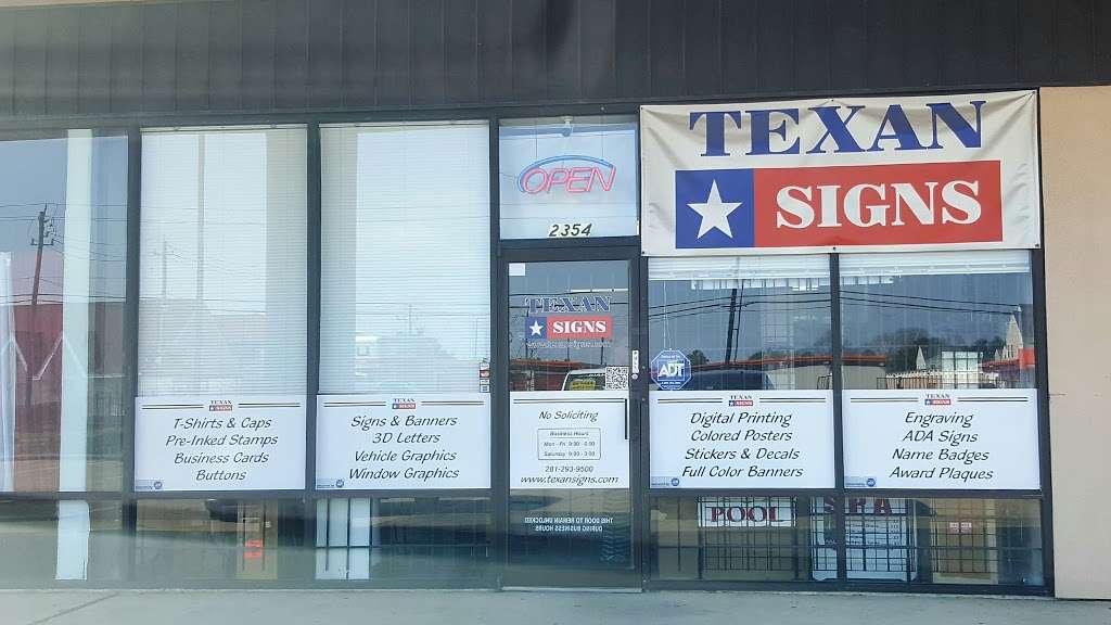 Texan Signs | 2354 S Dairy Ashford Rd, Houston, TX 77077, USA | Phone: (281) 293-9500