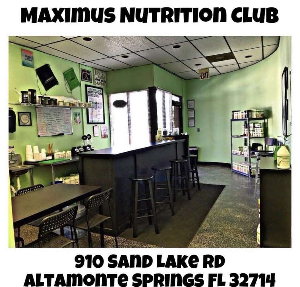 Maximus Nutrition | 910 Sand Lake Rd #10, Altamonte Springs, FL 32714, USA | Phone: (407) 949-7065