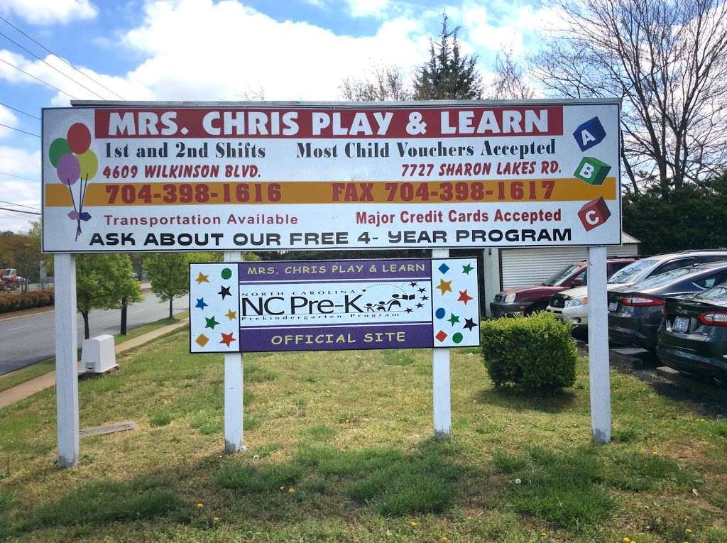 Mrs Chris Play & Learn, Inc. | 4609 Wilkinson Blvd, Charlotte, NC 28208, USA | Phone: (704) 398-1616