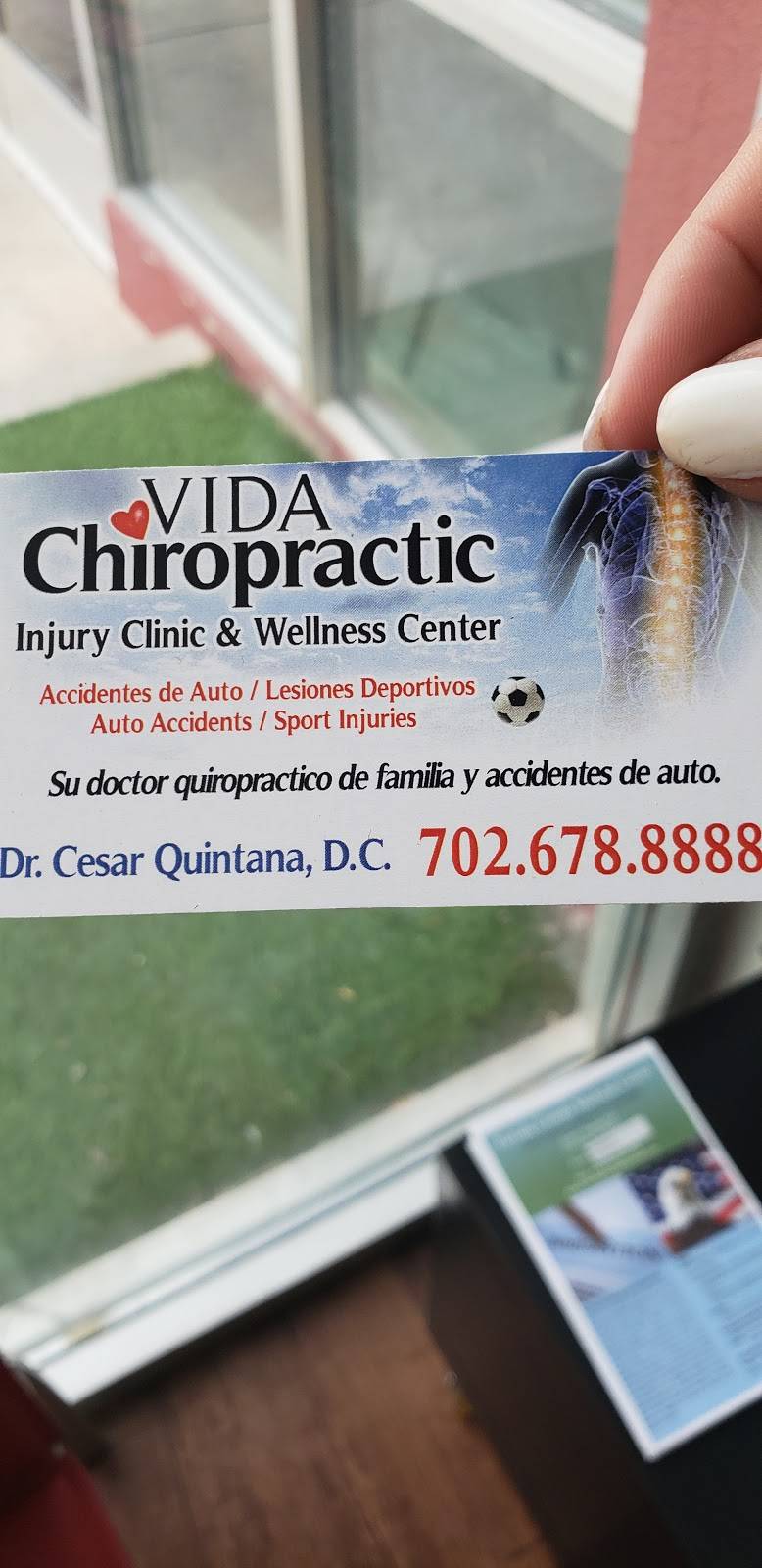 Vida Chiropractic Injury Clinic and Wellness Center Dr. Cesar Qu | 2352 E Bonanza Rd, Las Vegas, NV 89101, USA | Phone: (702) 678-8888