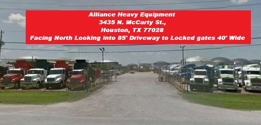 Alliance Heavy Equipment | 3435 N McCarty St, Houston, TX 77029, USA | Phone: (281) 443-9989