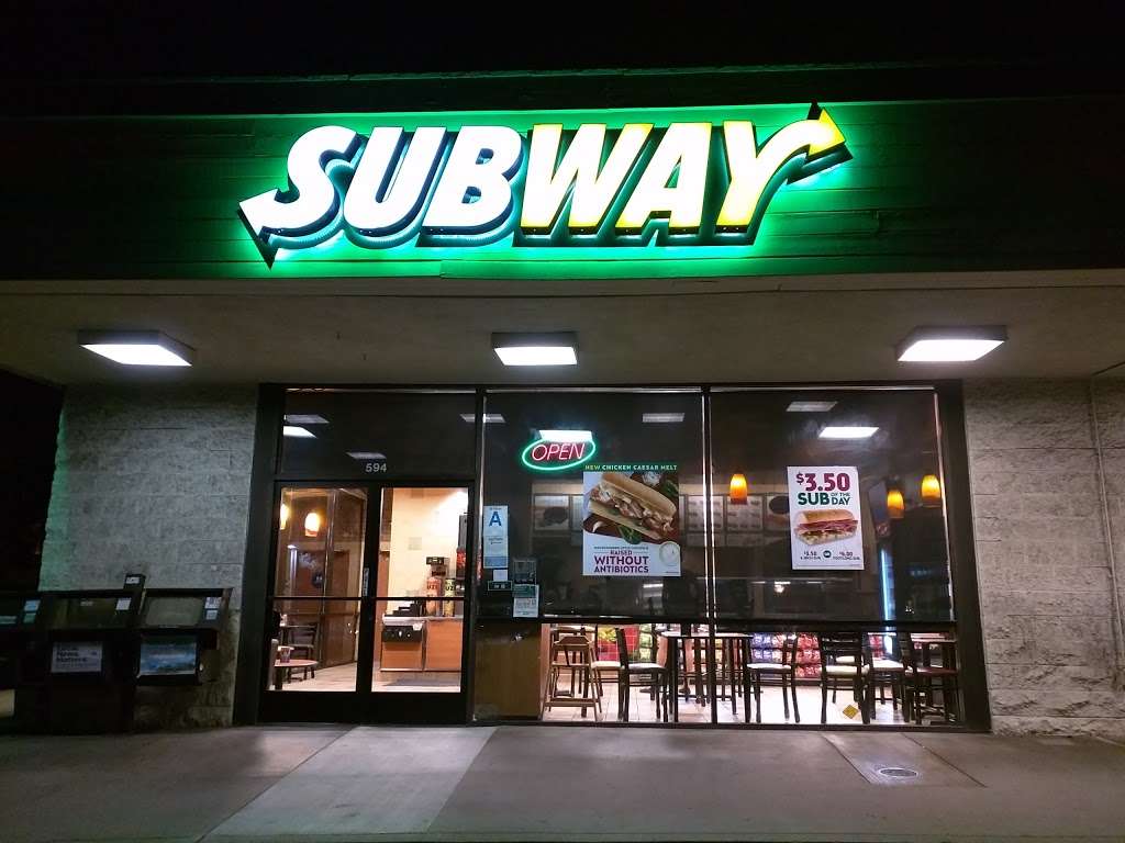 Subway Restaurants | 594 E Baseline Rd, Claremont, CA 91711 | Phone: (909) 621-4567